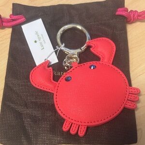 Kate Spade Bright Red Crab Bag Charm